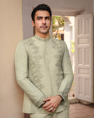 Pakistani Menswear | Faiza Saqlain | Gazsi