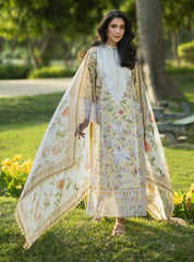 Zainab Chottani | Luxe Lawn 26 | Dune - 12