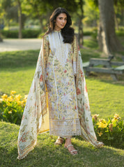 Zainab Chottani | Luxe Lawn 26 | Dune - 12