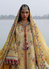 Hussain Rehar | Kalabagh Luxury Lawn 26 | Ochre