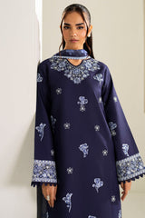 Farasha | Summer Weaves Embroidered Lawn | Midnight Hue