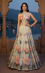 Threads and Motifs | Formal Outfits | Blouse With Printed Lehenga