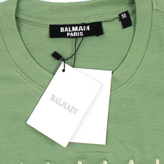 B.L.M.N Green Embroidered Premium T-Shirt For Men