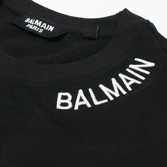 B.L.M.N Black Embroidered Logo T-Shirt For Men