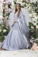 Wahajmkhan | Eden wedding Formals | PERIWINKLE PEPLUM & LENGA