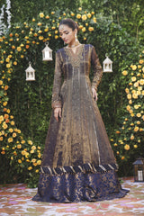 Wahajmbegum | Mehrunnisa Wedding Formals | NAVY MEHSURI ANARKALI