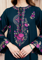 Zarqash | The Winter Luxe Pret | FLORAL NOIR