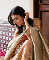 Mushq | Sunehri Lama Silk | Parisa | Zayan Clothing UK