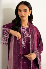 Farasha | Summer Weaves Embroidered Lawn | Rose Passion