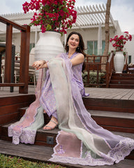 Faiza Saqlain | Aya Luxury Lawn | Suela