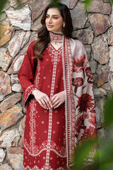 Farasha | Eminence Khaddar 25 | Claret