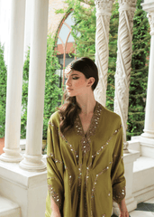 Purple Haze Pret Studio | Apsara Formals | Sheen Green Kaftan
