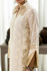 Wahaj M Khan | Sanam Luxe | Ivory Sanam Kaftan