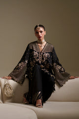Ethnc | 2 Piece EMBROIDERED SUIT 26 | JET BLACK E1082