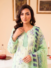 Faiza Faisal | FNF Printed Lawn | LEAF LUSH