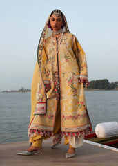 Hussain Rehar | Kalabagh Luxury Lawn 26 | Ochre