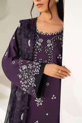 Farasha | Summer Weaves Embroidered Lawn | Twilight Tulip
