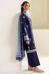 Farasha | Summer Weaves Embroidered Lawn | Midnight Hue