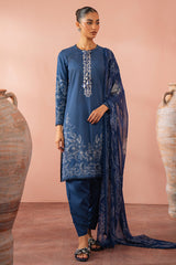Cross Stitch | Cambric Lawn 24 | ORNATE BLUE