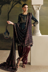 Maria B | 3 Piece Unstitched Embroidered | SR-01-05-Imperial Burgundy