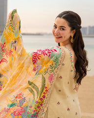 Aya Luxury Lawn Merjem - Faiza Saqlain 3-Piece