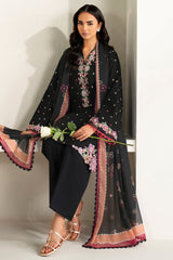 Farasha | Summer Weaves Embroidered Lawn | Raven Bloom