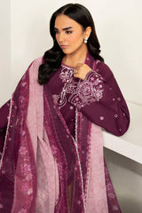Farasha | Summer Weaves Embroidered Lawn | Rose Passion