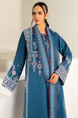 Farasha | Summer Weaves Embroidered Lawn |Pale Blue