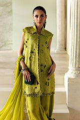 Maria B | 3 Piece Unstitched Embroidered | SR-01-03-Lime Green