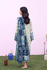 Sahar | Mirha Casual Pret | Indigo Cream Folk