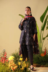 Sahar | Mirha Casual Pret | Obsidian Flora
