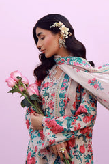 Sahar | Mirha Casual Pret | Ivory Bloom
