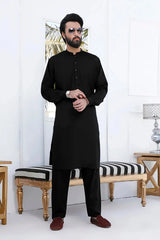 (3 Piece)- Men's Formal Prince Coat with Kurta Pyjama