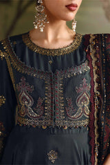 Maria B | 3 Piece Unstitched Embroidered | SR-01-05-Imperial Burgundy