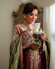 Mushq | Sunehri Lama Silk | Seema | Zayan Clothing UK