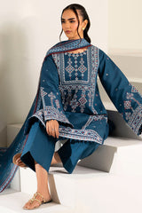 Farasha | Summer Weaves Embroidered Lawn |Pale Blue
