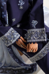 Farasha | Summer Weaves Embroidered Lawn | Midnight Hue