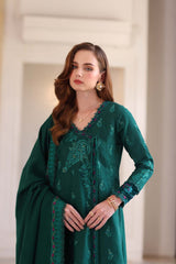 Noor by Saadia Asad | Winter Pashmina 25 | Emerald Reverie
