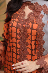Charizma | Sheen Embroidered Linen Shawl | SHW4-08