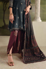 Maria B | 3 Piece Unstitched Embroidered | SR-01-05-Imperial Burgundy