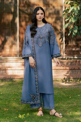 Batik | SOZNI 3PC EMBROIDERED | KARANDI PRET