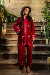 Sahar | Luxury Pret 25 | Crimson Majesty