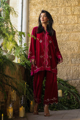 Sahar | Luxury Pret 25 | Crimson Majesty