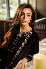 Sahar | Luxury Pret 25 | Aubergine Noir
