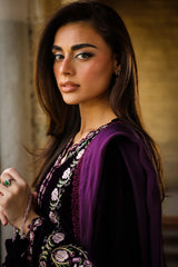 Sahar | Luxury Pret 25 | Aubergine Noir
