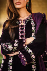 Sahar | Luxury Pret 25 | Aubergine Noir