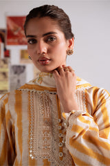 Cross Stitch | Khaddar Linen 25 | OCHRE BLISS
