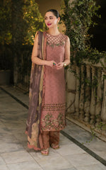 Asifa and Nabeel | Gulkari Summer 25 | Saffron Day (GKL-04)