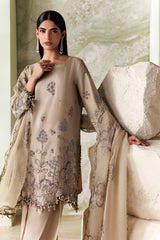 Maria B | 3 Piece Unstitched Embroidered | SR-01-01-Champagne Beige
