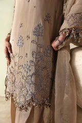 Maria B | 3 Piece Unstitched Embroidered | SR-01-01-Champagne Beige